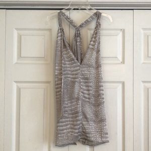 BCBG Maxazria snakeskin top